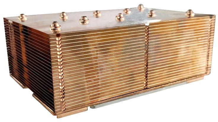 copper heat pipes in snow