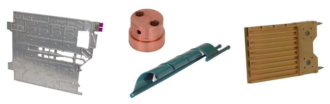 Glowing liquid cooled futuristic hyper fast computer CPU. The-Rail-Industry-and-Boyd-Solutions