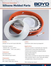 Boyd Silicone Molded Parts
