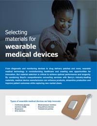Selecting materials for wearable medical devices